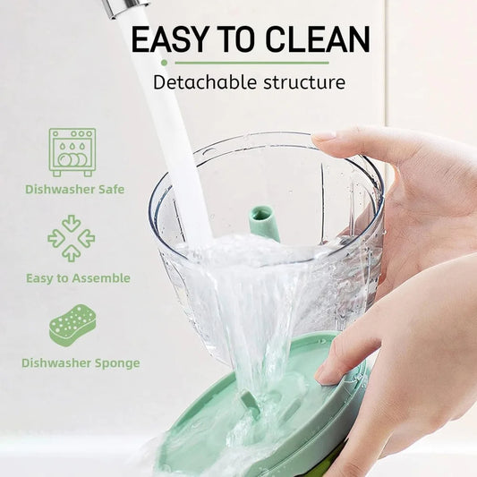 Vegetable Chopper Manual Food Chopper with Container Hand Pull String Veggie Cutter for Salad Garlic Nut Onion Cooking Tools