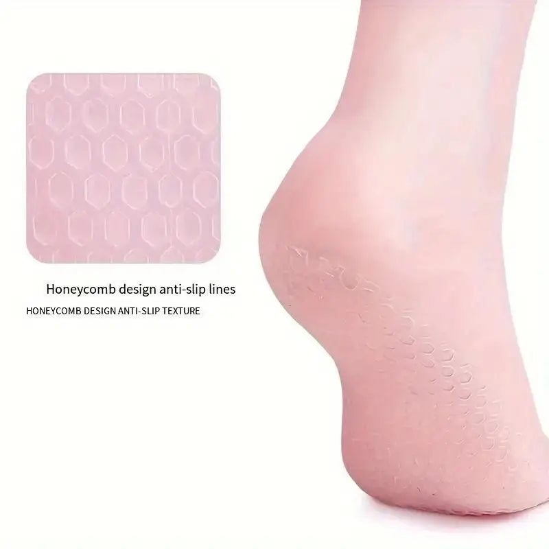 Silicon Gel Moisturizing Sock, Foot Care Protector, Women Foot Spa Pedicure Silicone Sock, Pedicure Socks For Dry Cracked Feet Heel And Soften Rough Skin