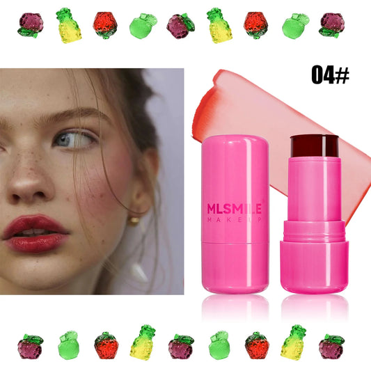 Jelly Tint Lip Gloss, Milk Jelly Tint Jelly Blush Stick, Sheer Lip & Cheek Stain