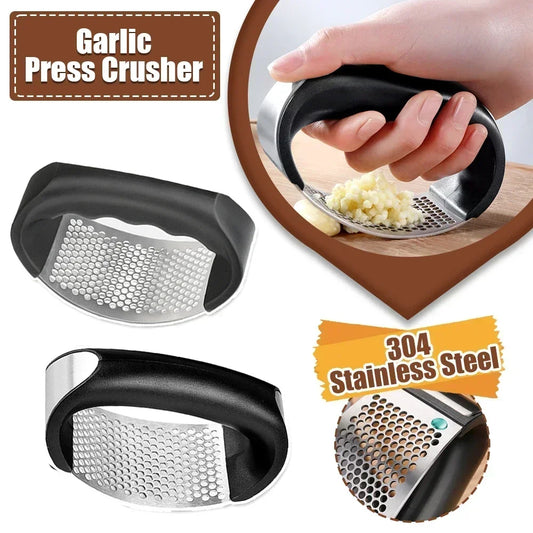 Stainless Steel Garlic Press Crusher Manual Garlic Chopper Garlic