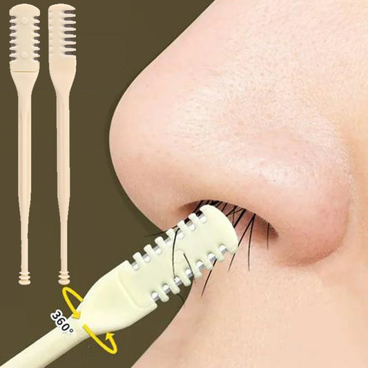 Comb Nose Hair Trimmer Reusable Nose Hair Scraper Clean Remover Small Manual Hair Removal Shaving Scissors Tools