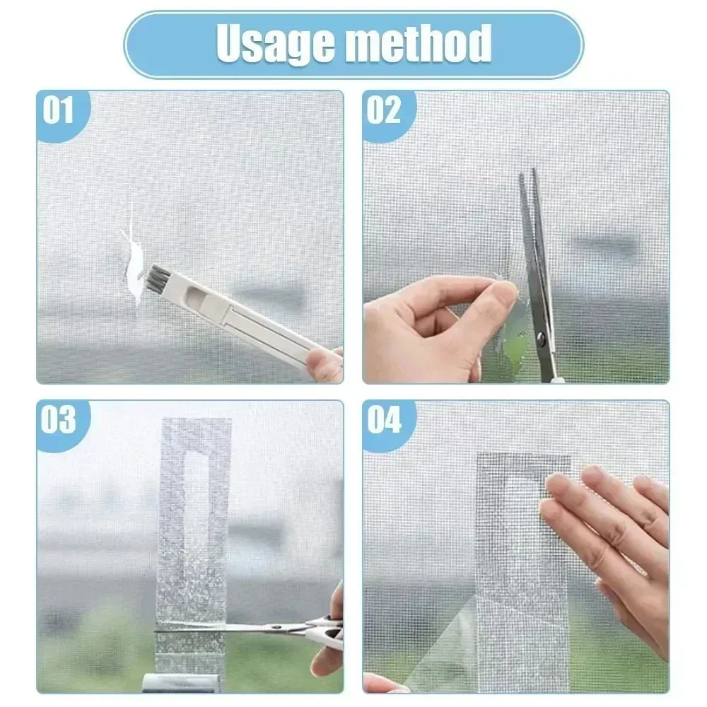Net Hole Repair Window Screens Repair Tape Net Patch Anti-Insect Mosquito Mesh Broken Repair