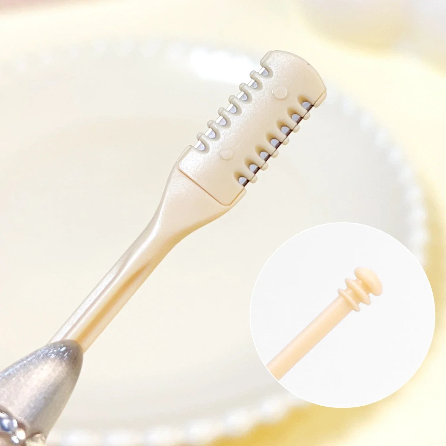 Comb Nose Hair Trimmer Reusable Nose Hair Scraper Clean Remover Small Manual Hair Removal Shaving Scissors Tools