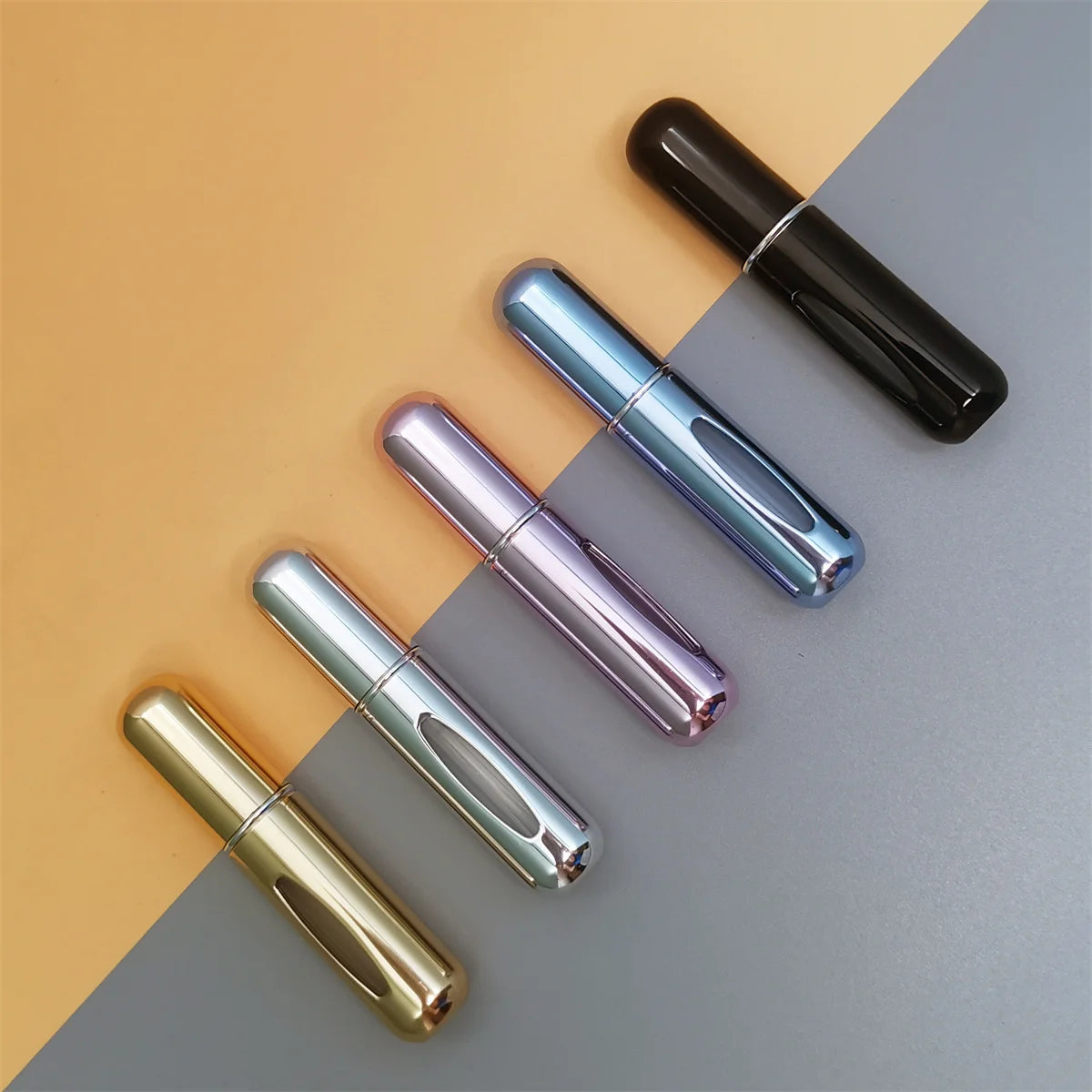 5 Piece Travel Perfume Bottle Refillable Portable Mini Atomizer Spray Refill Bottle Women Pocket Dispenser Cologne Sprayer 5ml