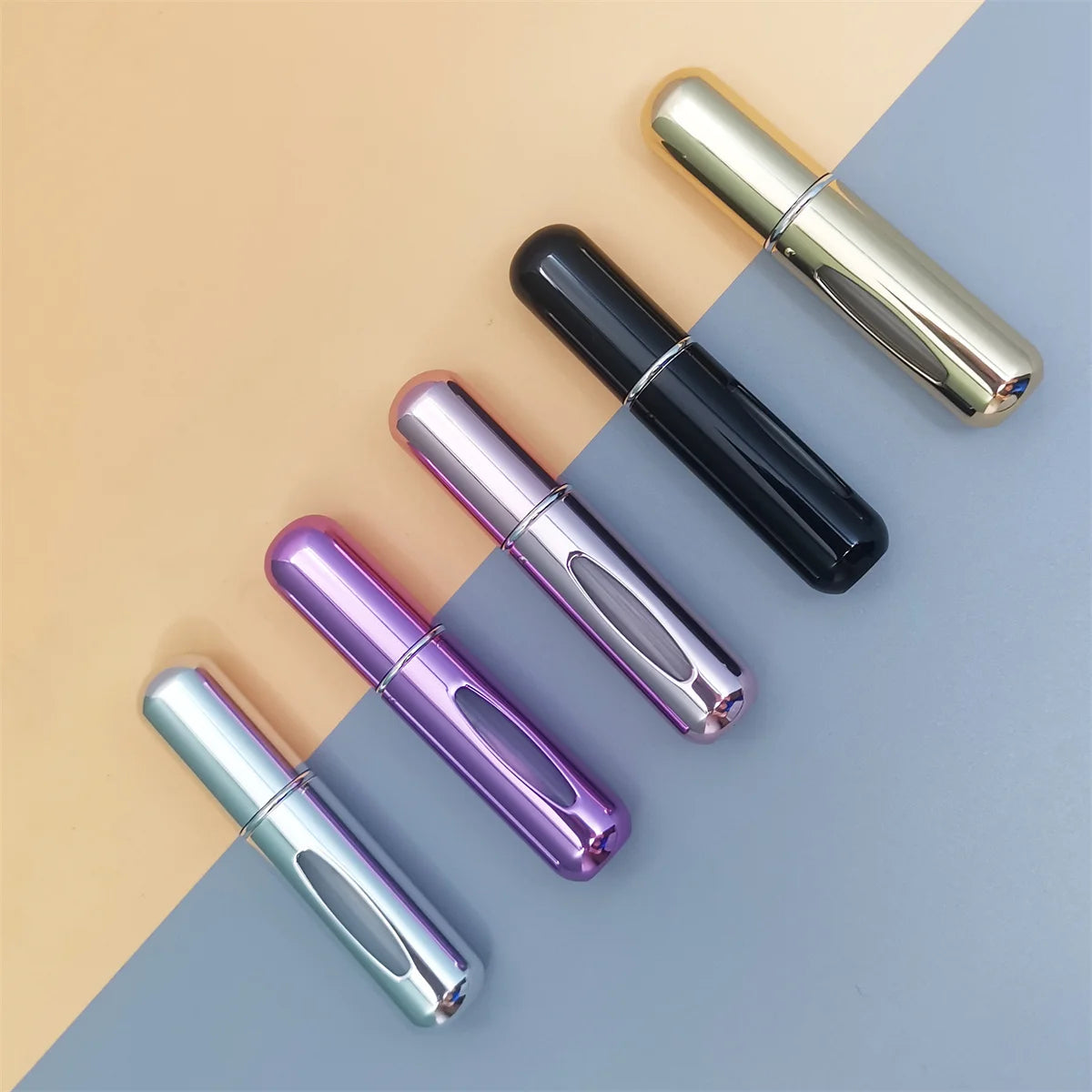 5 Piece Travel Perfume Bottle Refillable Portable Mini Atomizer Spray Refill Bottle Women Pocket Dispenser Cologne Sprayer 5ml