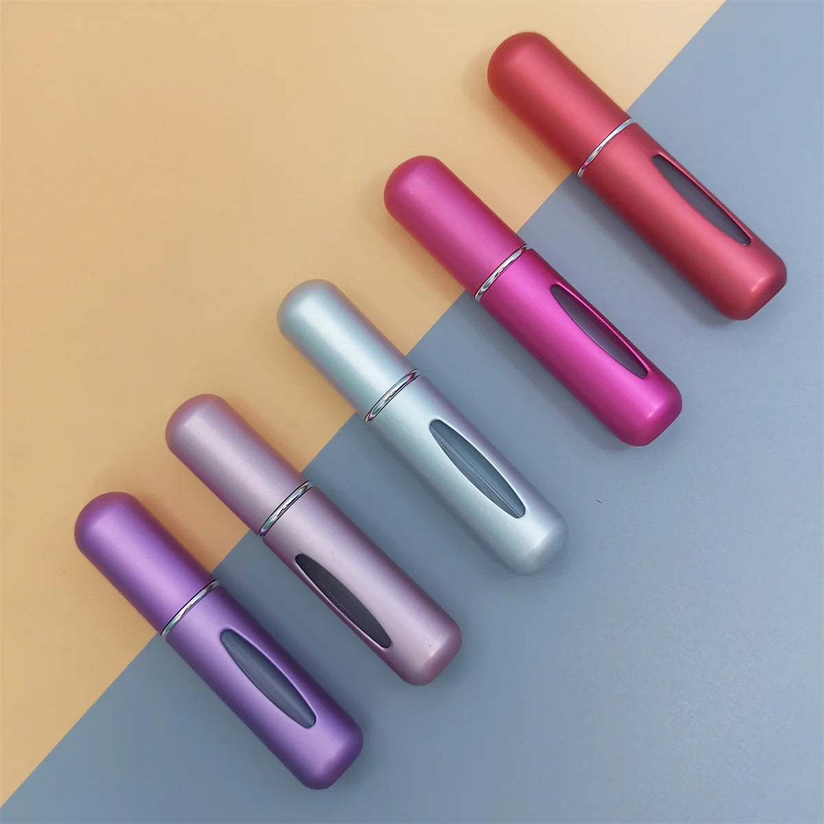 5 Piece Travel Perfume Bottle Refillable Portable Mini Atomizer Spray Refill Bottle Women Pocket Dispenser Cologne Sprayer 5ml