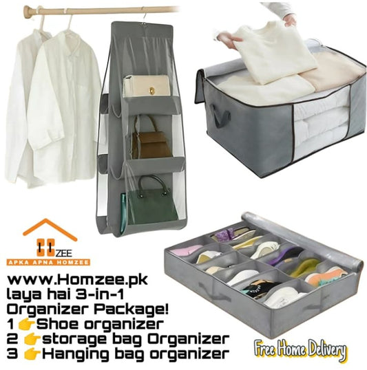 1 Shoe Organizer | 1 Storage Bag Organizer | 1  Hanging Bag Organizer Free  Home Delivery 🏠📦